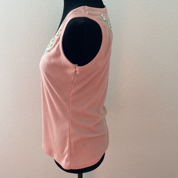 Y2K Vintage Sequins Ribbed Tank 0073 - Picture 5 of 11